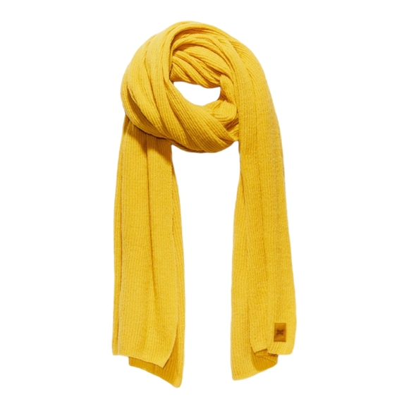 SAVAGE X FENTY FUZZ FIT KNIT SCARF- HONEYCOMB YELLOW ONE SIZE - Picture 4 of 8